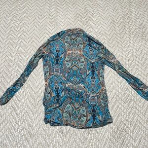 Paisley Turtle Neck Shirt